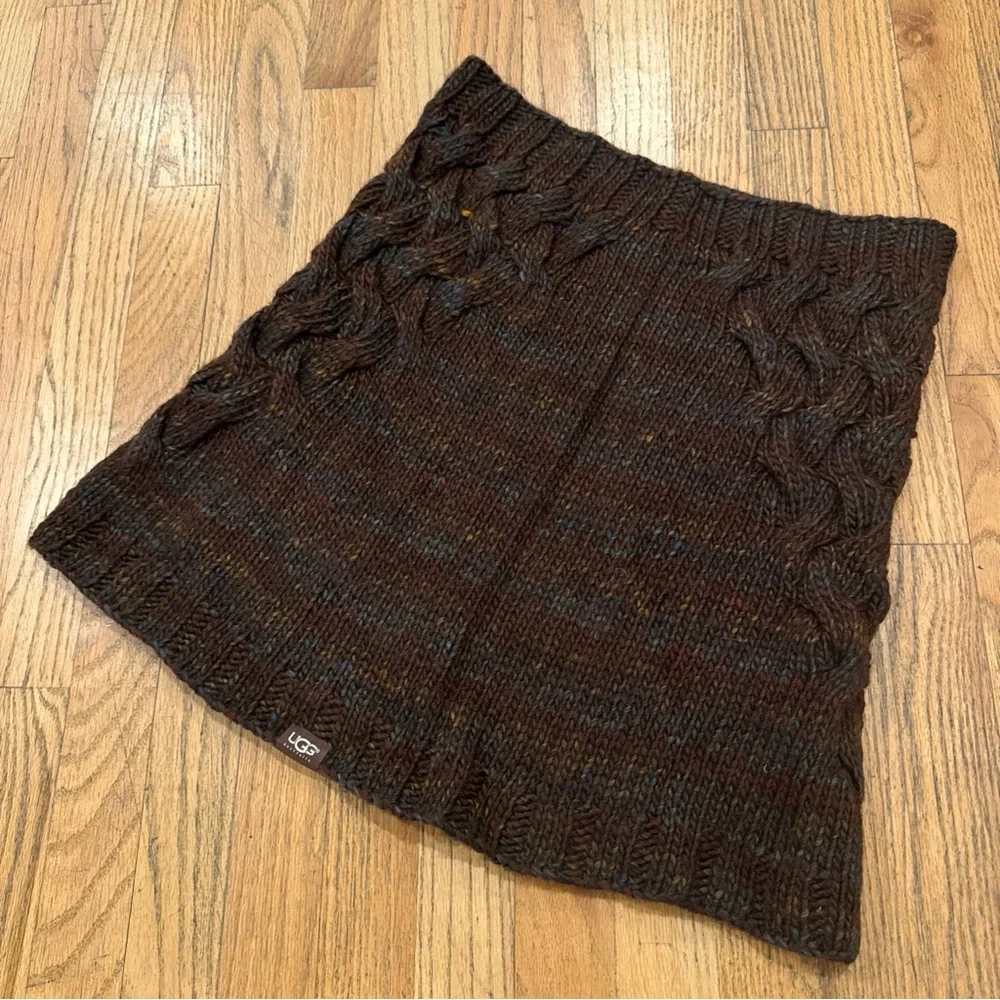 UGG Dark Brown Cable Knit Skirt - Picture 3 of 6